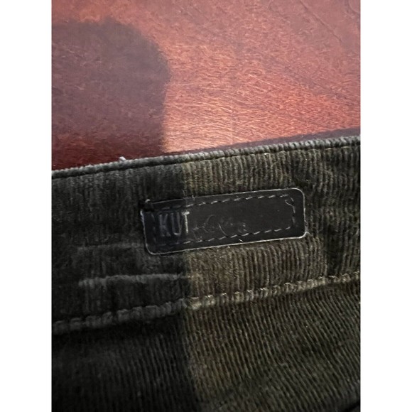 KUT From The Kloth Corduroy Pants Diana Skinny Size 8 Black GUC - Picture 3 of 10